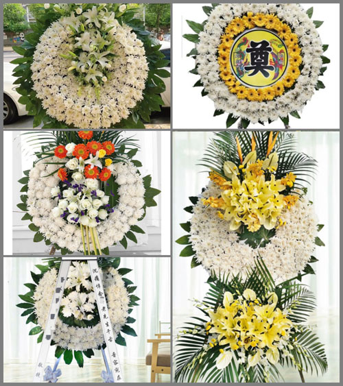 山东济宁泗水县圣水峪镇大峪口村花圈速递